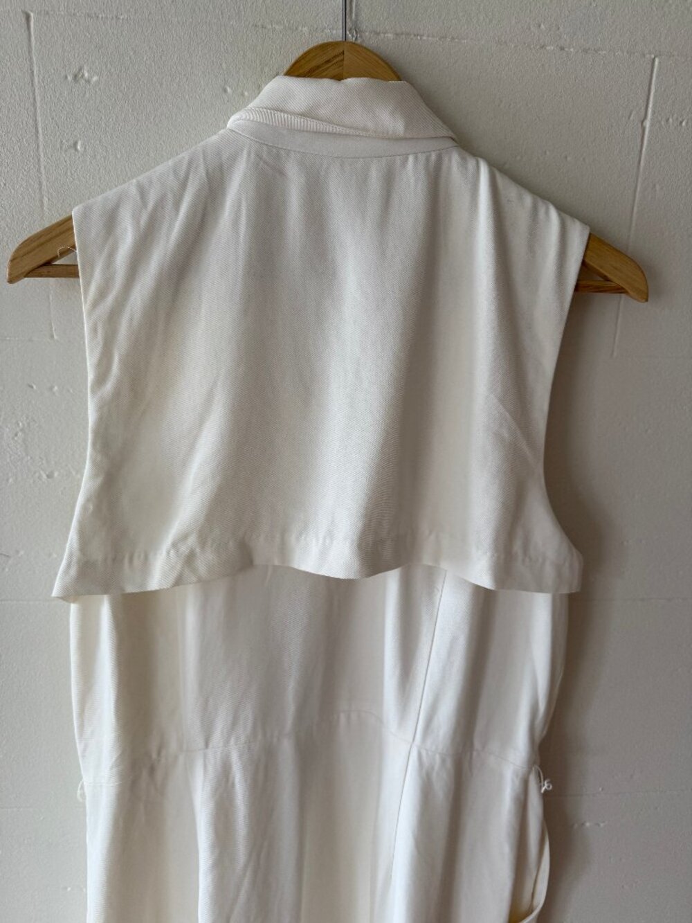 Banana Republic | White Maxi Sleeveless Summer Shirt Dress | Size 12 - Picture 7 of 9